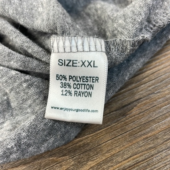 Goodlife Men’s Long Sleeve Grey Crewneck Tee Shirt, size XXL - Picture 7 of 8